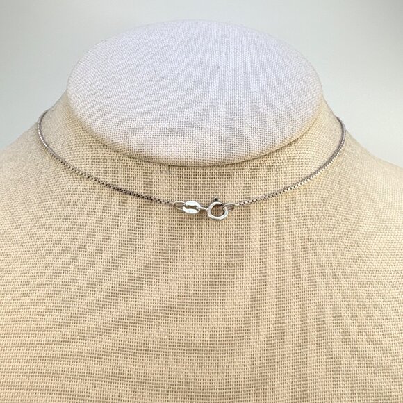 VTG Sterling Silver 925 Wrap Design Circle Pendant Necklace Size 18" Length - Picture 7 of 13